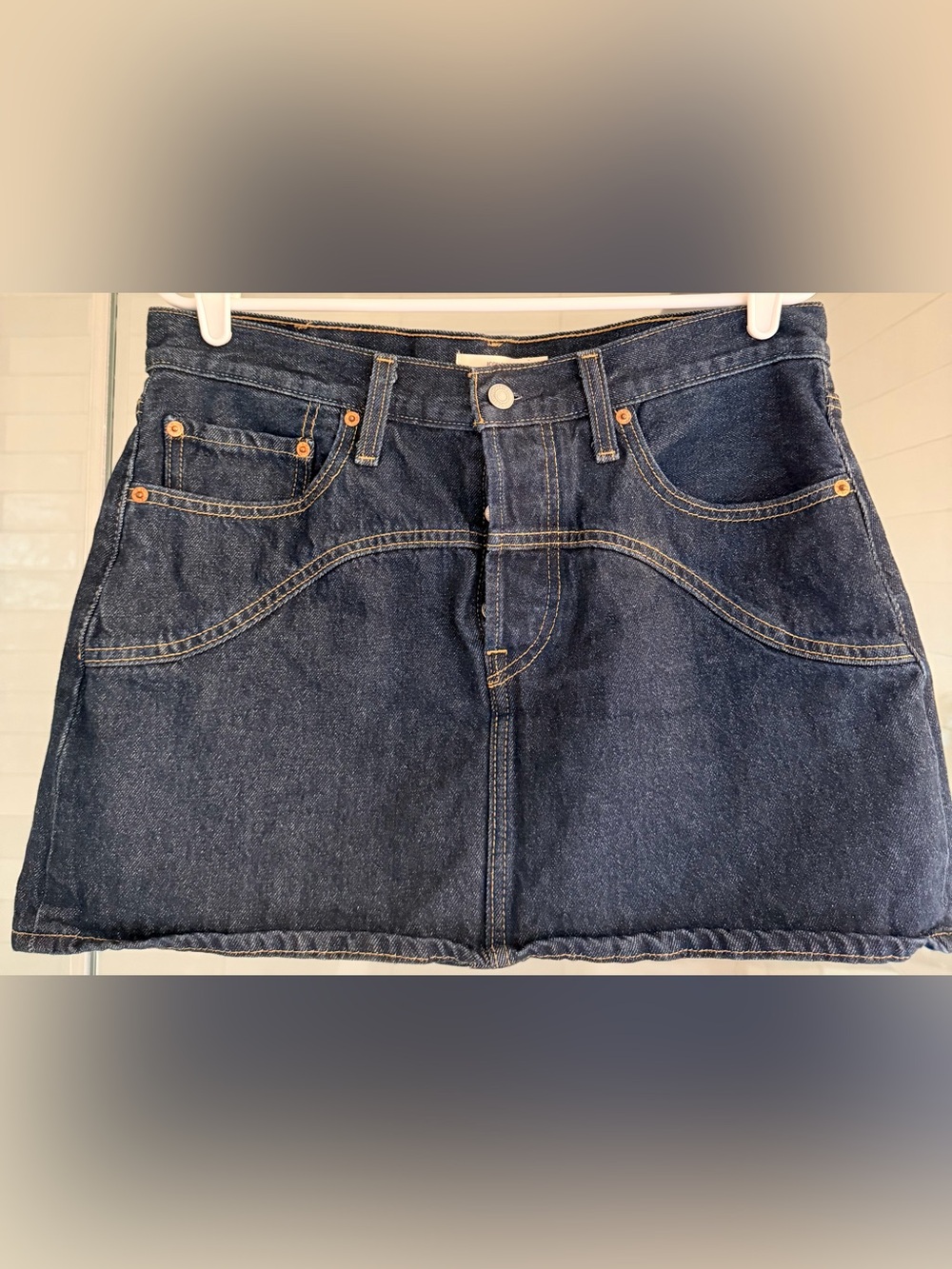 Levi's Dark Blue Relaxed Denim Skirt